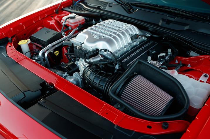2018 Dodge Challenger SRT Demon Red Machinery Interior