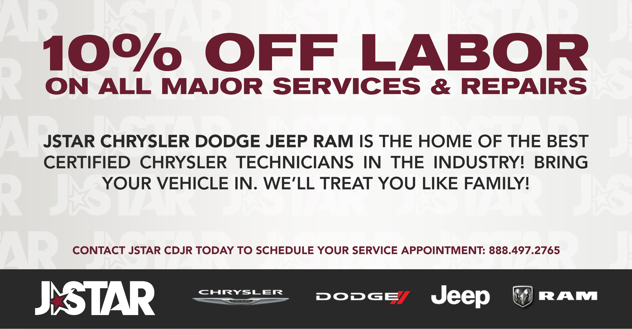 10% OFF ON ALL MAJOR SERVICES & REPAIRS