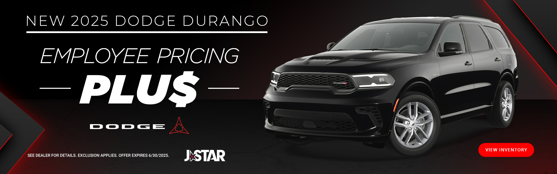 NEW 2025 DODGE DURANGO | EMPLOYEE PRICING PLUS