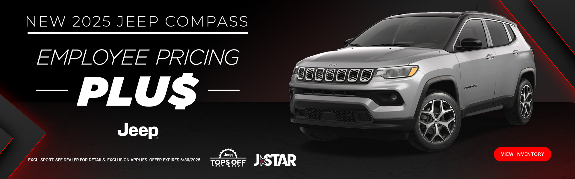 NEW 2025 JEEP COMPASS | EMPLOYEE PRICING PLUS