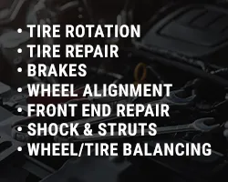 Tire and steering services at J Star Chrysler Dodge Jeep Ram of Anaheim Hills in Orange County