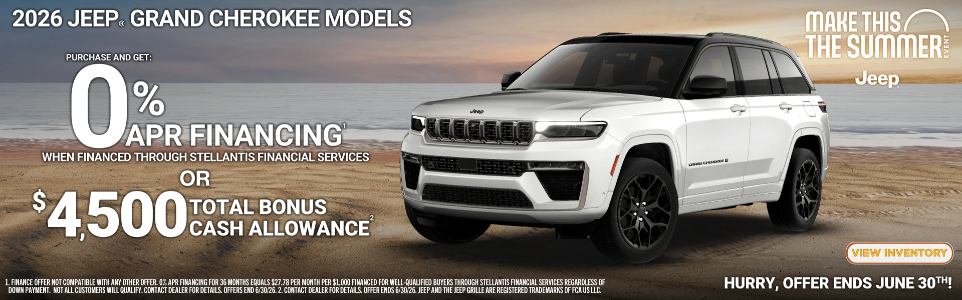 J START CDJR | 2026 Jeep Grand Cherokee Banner