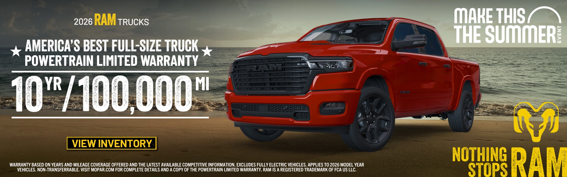 J START CDJR | 2026 Ram Warranty JUNE MTTS Banner