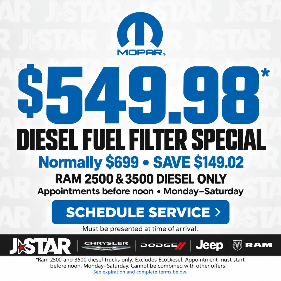Diesel Fuel Filter Replacement – $549.98